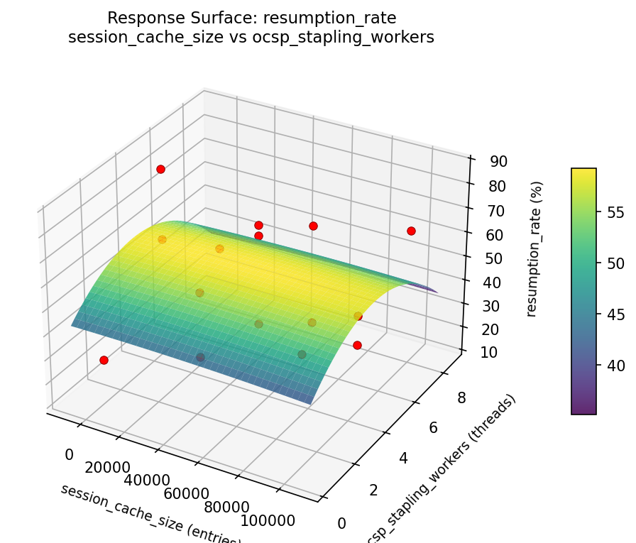 RSM surface: resumption rate session cache size vs ocsp stapling workers
